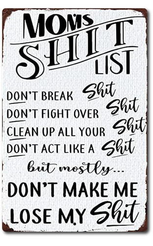 Funny mom list gift - mom's,